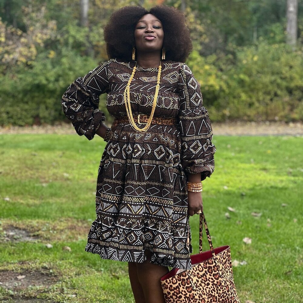 Ankara Print Dress - Picture 4 of 5